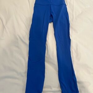 Lululemon Athletica Wunder Train High Rise Tight 25” Blue Leggings Size 0